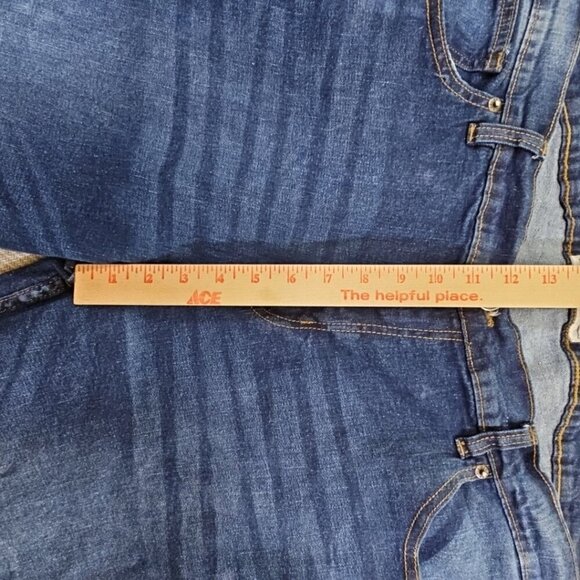 Free Planet Jeans NYC to Malibu Men's Size 44x30 Dark Wash Straight Leg Stretch - Picture 5 of 15